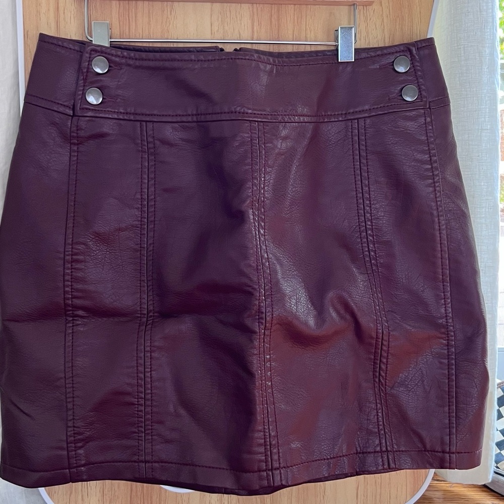 Leather skirt from free people